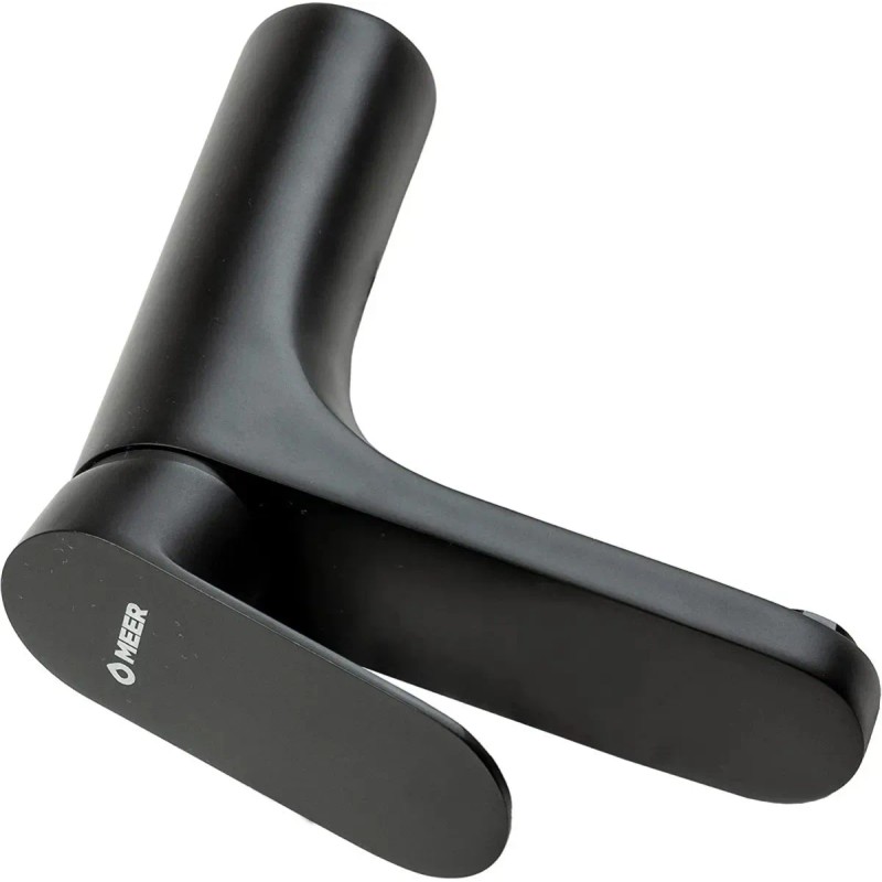 Mezcladora Monomando Para Lavabo Acabado Negro Mate Meer