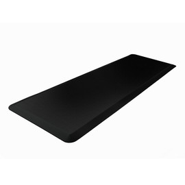 Ultralux Anti-Fatigue Long Floor Runner Comfort Mat, Thick Non-Slip Cushioned Kitchen Standing Mat 3/4” Thick 24" x 71" Premium Durable Ergonomic Multi-Use Standing Support Pad, Home, Office Rug Black