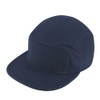 Solid Cotton Twill Square Flat Brim Adjustable Camper Cap (Navy)