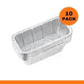 TYH Supplies 10 Pack Drip Pan Liners for Blackstone Griddle | Compatible with Blackstone 36, 30, 28, 22, 17 Inch BBQ Griddle | Disposable Aluminum Grease Cup Liners | 8 x 3.7 x 3 Inch