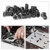 100 Pcs M5 x10 Computer Cooling Fan Mount Screws Black