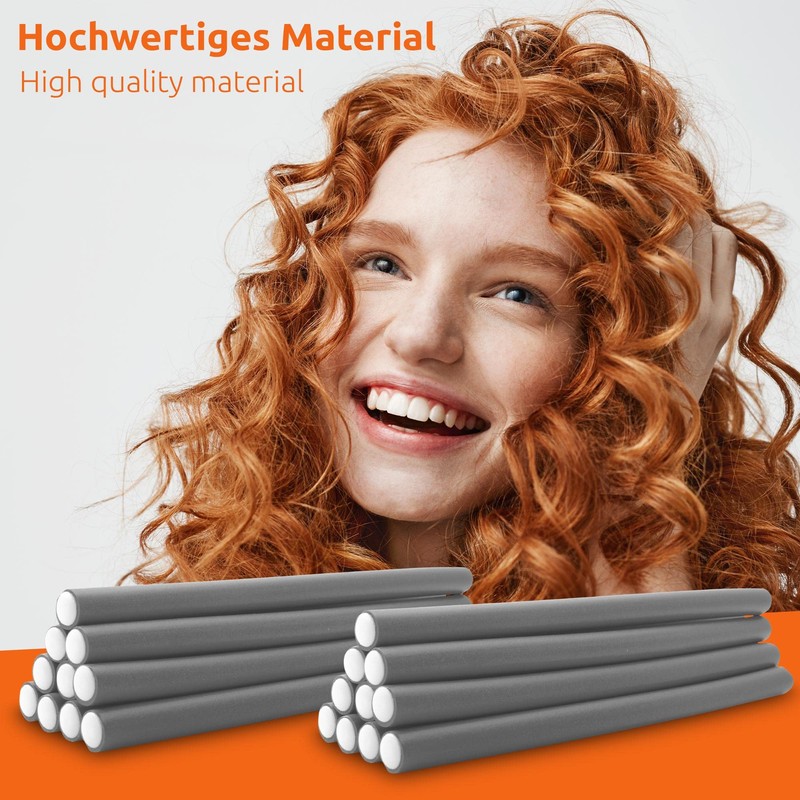 ECENCE Papilot Set of 20 Papilot Rollers Perm Flexible Diameter