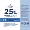 25% Pure Vinegar - 5X Concentrated Industrial Grade, All Purpose,