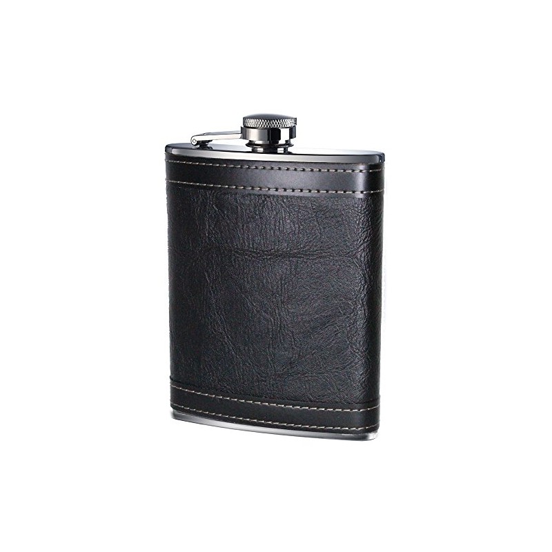 Excellent Quality Hip Flask 8oz Stainless Steel Hip Flask (Black