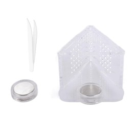 HEEPDD Fish Feeder Set Clear Aquarium Cone Feeder Acrylic Magnetic Suction Cup