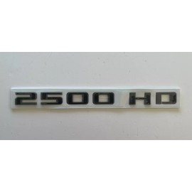 GM AUTO 2PC Gloss Black 2500 HD Emblem Nameplate 2019-2023 Silverado 2500HD