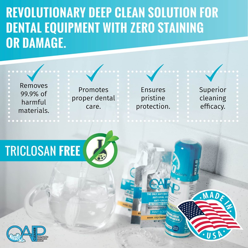 OAP Cleaner - Cleans and Sterilizes Removable Dental and Ortho