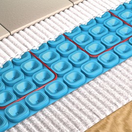 MAPEI Mapeheat Membrane Lightweight, Radiant Floor Heating, Uncoupling & Crack Isolation Underlayment for Use with Mapeheat Cable, 2'9" x 3'3", 9 Sq Ft Sheet