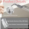 ZCLGOOD 2PCS Double Push to Open Door Latch, Magnetic Touch