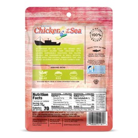 Chicken of the Sea Pink Salmon with Lemon & Chive, Wild-Caught, Skinless & Boneless, 2.5-Ounce Packets (Pack of 12)