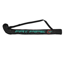 Fat Pipe Floorball/Floorball/Unihockey Racket Bag | Satellite Air Senior | Black/Coral Green for 1-3 Racquets up to Shaft Length 104 cm