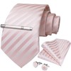 DiBanGu Men’s Necktie, Handkerchief, Cufflinks, Tie Pin Set, Formal, For