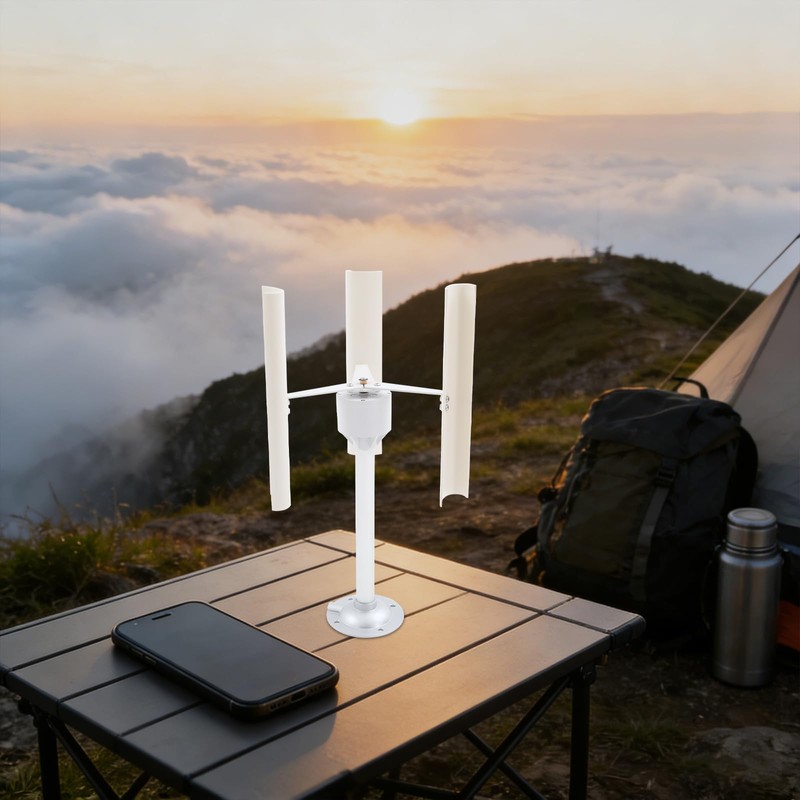 FiueStur Vertical Axis Wind Turbine, 12V 40W 3-Phase Permanent Magnet