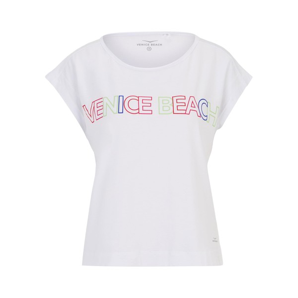 Venice Beach Arleth Women's Casual Crew Neck Sports T-Shirt, White