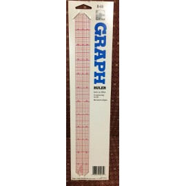 C-Thru C- Thru Clear Plastic Graph  Ruler-,  B-60