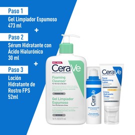 Kit CeraVe Rutina facial: Limpia, hidrata y protege tu piel