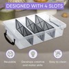 Skywin Snack Tray, 4 Slot Snack Tackle Box with 3