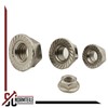 Hexagonal Nuts with Flange and Locking Toothing - M6 -