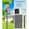 Bird House Pole 109 Inch, Heavy Duty Spiral Ground Auger