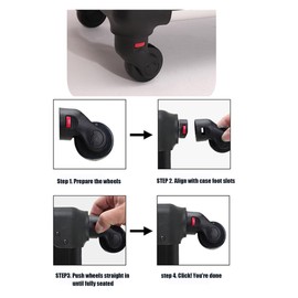 SCIKHEFT 5-in-1 Modular Makeup Trolley – Heavy-Duty & Portable Beauty Case (diamond black)