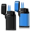 Mini Double Torch Lighter Windproof Butane Refillable Lighters Compact Pocket