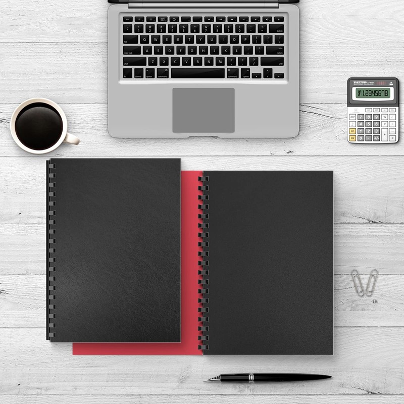 Binditek 100 Pack 16 Mil Leather-Textured Heavyduty Polycovers, Plastic Binding