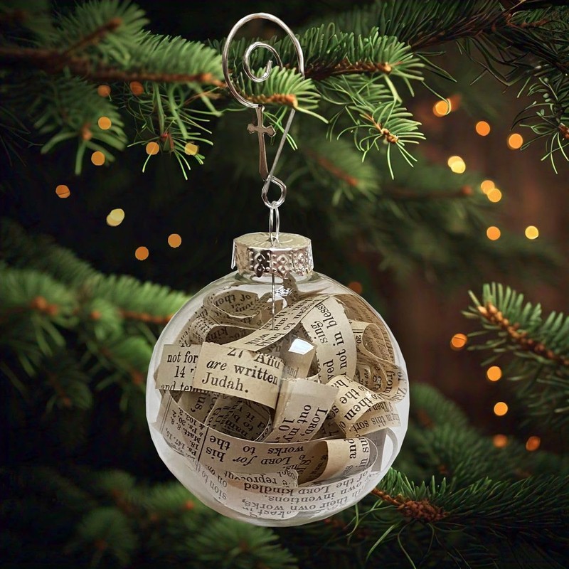 Bible Ornament Made with Pages from a Bible for Women,
