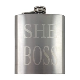 She Boss Flask Gift Set