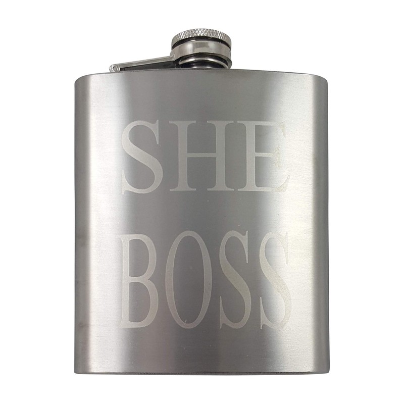 She Boss Flask Gift Set