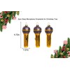 2 Count Hand Blown Glass Microphone Christmas Ornaments for Christmas