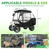 Panglong Club Car DS Enclosure, Multifunctional Polyester Golf Cart Cover-Waterproof