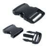 2 Inch Thick Military Grade Black Plastic Buckles - Quick