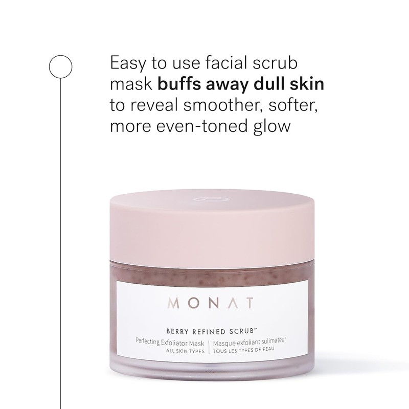 Monat Berry Refining ScrubTM - 87ml perfect exfoliating mask with