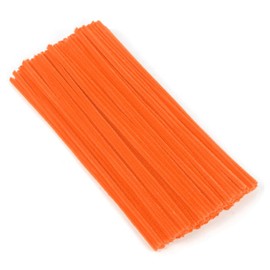 Pipe Cleaners, 100 Pieces Orange Chenille Stems Craft, 12 inch Long Fluffy Pipe Cleaners for Creative DIY Art Craft Projects, Home Decoration Supplies (6 mm x 30 cm, Orange)
