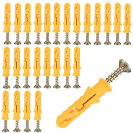 Board Anchors, 50 Pieces, Plasterboard Anchors, Hollow Wall Anchors, Drywall Anchors Kit, Board Anchors for Wall, Expansion Tube, Strong Fixing, Rust Prevention, Rotation Prevention, Fixing Tools,