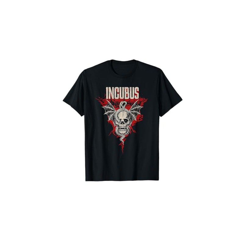 Incubus Skull And Snake Dark Night Horror T-Shirt