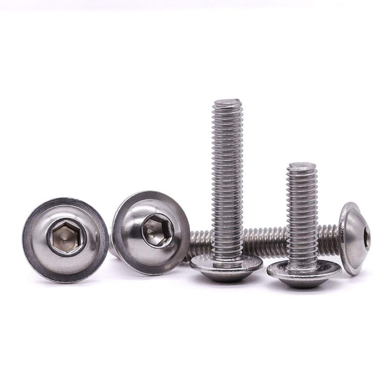 M5-0.8 x 40mm Flanged Washer Button Head Socket Cap Screws,