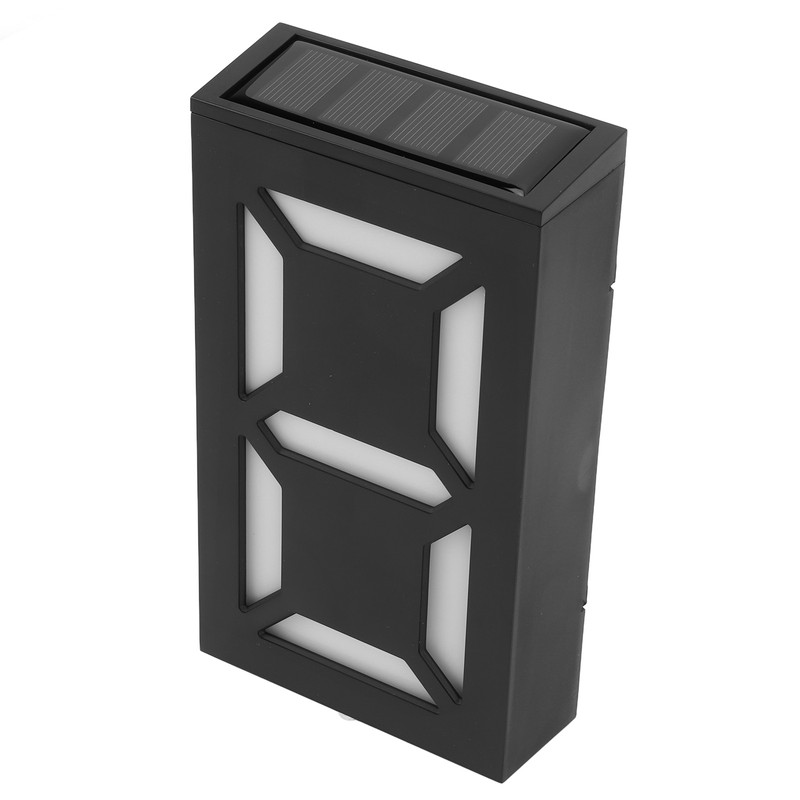 Solar LED House Number Light Garden Solar Powered Address Sign