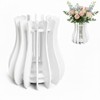 Set di vasi in legno, 11,9 x 11,9 cm, per