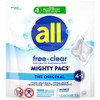 all all Mighty Laundry Detergent Pacs, Free Clear for Sensitive