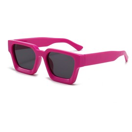 OZPYKAE Men Women Cool Square Sunglasses Thick Frame Sunglasses Rectangle Sun Glasses UV Protection Shades Sunglasses