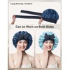 ZURLEFY Satin Bonnet for Sleeping Women, Double Layer Silk Aldult