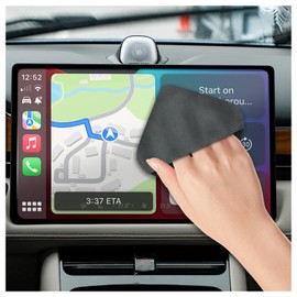 Figpade 4.07"×4.07" Square Car Screen Cleaner,Double Sided Microfiber Screen Cleaning Pad for Car Display,Dashboard LCD Display,Universal Cell Phones,Touch Screen Cleaner for Car Accessories (Square)