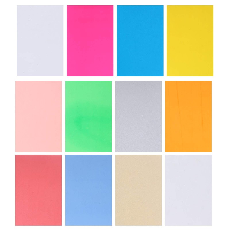 Honiwu 12Pcs Shrink Plastic Sheets, Colorful Shrink Paper, Heat Shrink