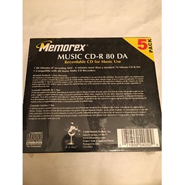 Memorex 700MB/80-Minute 24x CD-R Media (5-Pack)