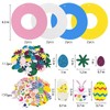 Easter Wreaths For Front Door,8Pcs DIY Artificial Spring Easter Wreath