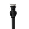 Pop up Basin Drain Black Plastic Plated With Overflow Stopper