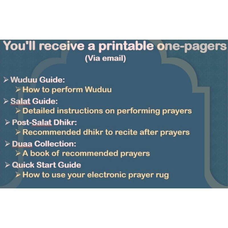 Islamika Electronic Prayer Mat - Smart Interactive Prayer Rug -