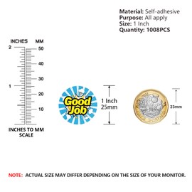 Reward Stickers for Kids - 56 Designs, 1 Inch Motivational Potty Training Stickers