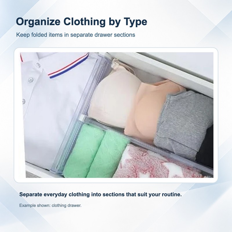 Adjustable Clear Plastic Drawer Dividers, Expandable Organizers for Clothing and